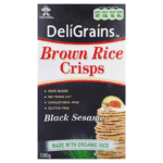 Organic Black Sesame Brown Rice Crisps