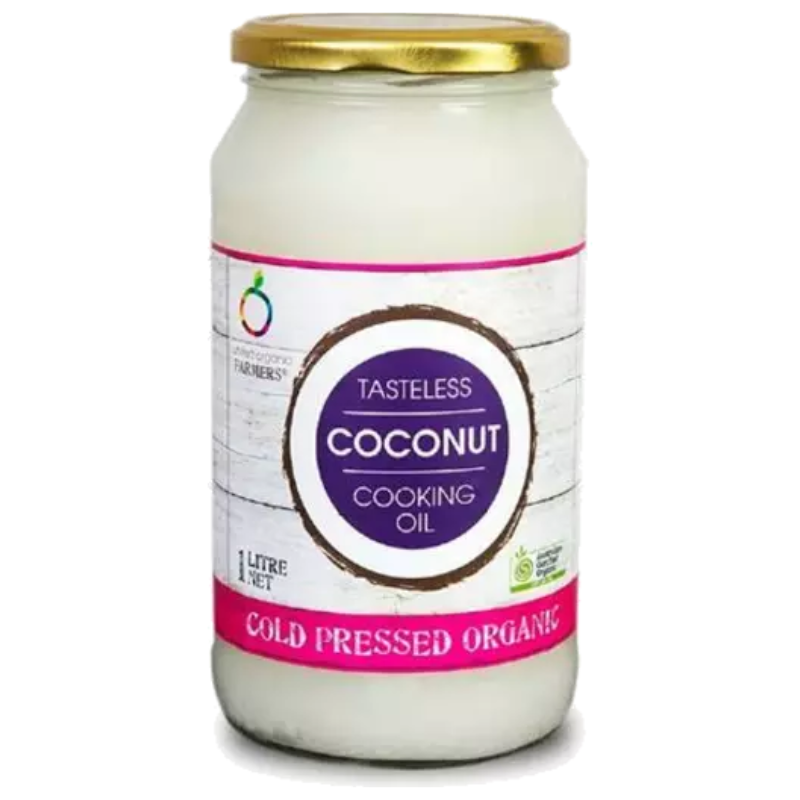 Organic Oil – Tasteless Coconut Cooking Oil 1L (United Farmers)