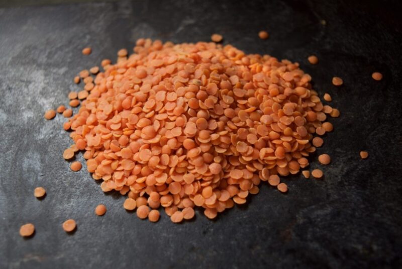 Organic dried lentils red split 500g Farm Fresh Organics