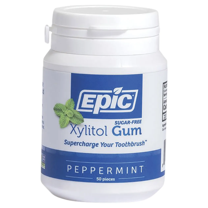 Xylitol Dental Chewing Gum – Peppermint Bulk 50 Pieces (Epic)