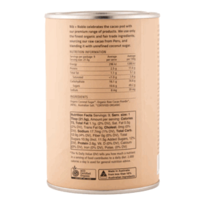 Organic Drinking Chocolate - Original 200g (Nib+Noble) - Image 2