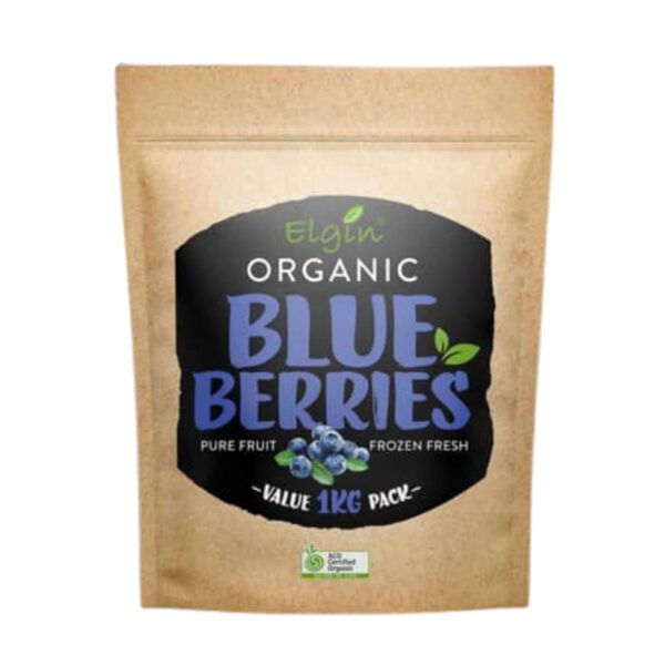 Image showing a bag of organic frozen blueberries