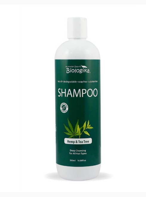 Organic Hair Care Shampoo Hemp Tea Tree Biologika 500ml