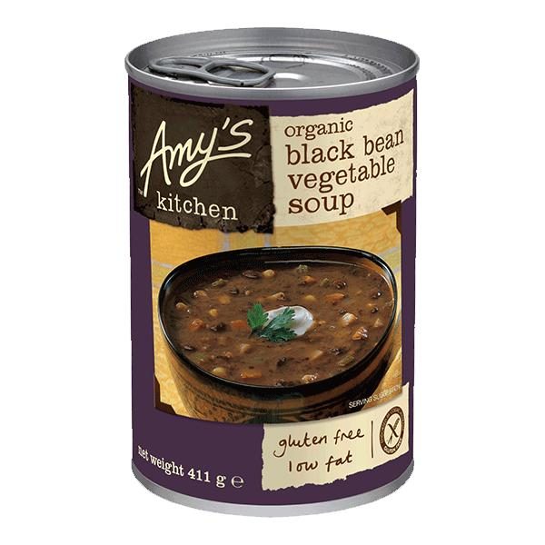Organic Tinned Soup Black Bean Vegetable (Amy's) *Vegan & GF* Farm