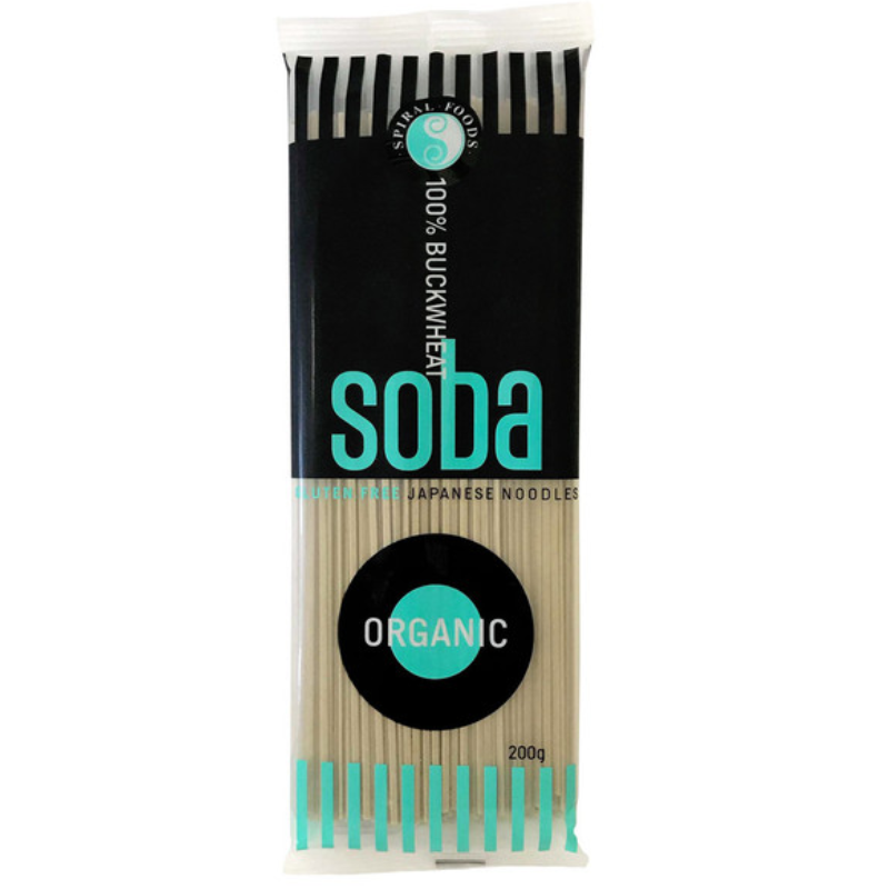 Organic Noodles – Buckwheat Soba 200g (Spiral)