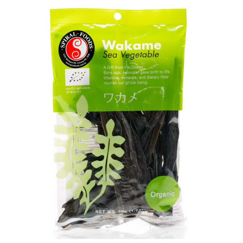 Organic Seaweed – Wakame 50g (Spiral)