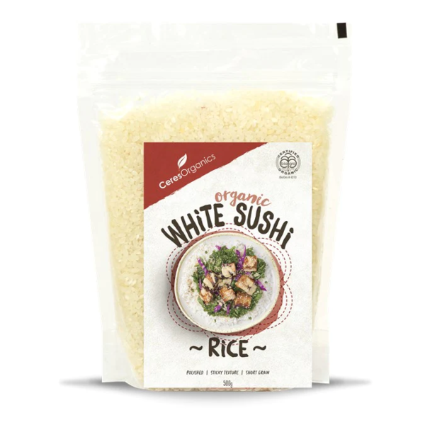 image showing organic sushi rice white