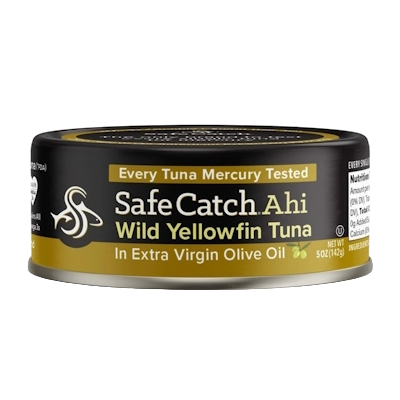 SAFE CATCH WILD AHI (YELLOW FIN) TUNA IN EXTRA VIRGIN OLIVE OIL 142G