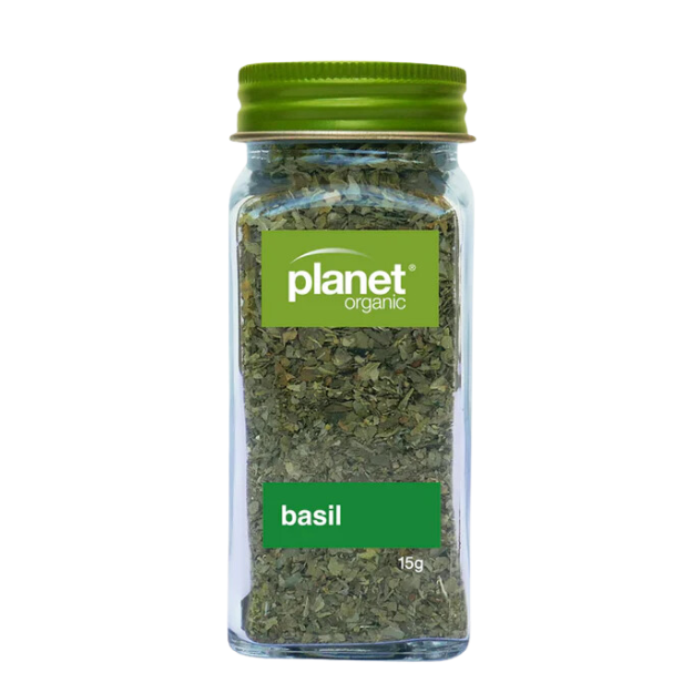 Organic Spices – Dried Basil 15g (Planet Organic)