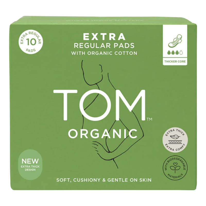 Organic Sanitary Pads Extra Regular 10 Pack Tom Farm Fresh Organics Organic Sanitary Pads Extra Regular 10 Pack Tom Farm Fresh Organics