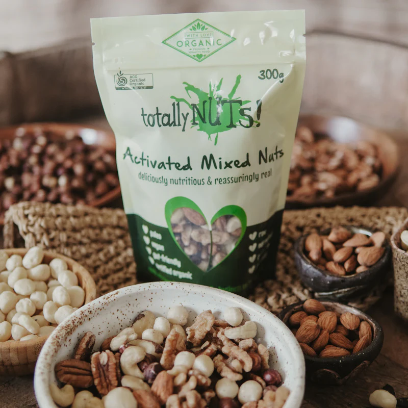 Organic Nuts – Activated Mixed Nuts 300g (Totally Nuts)