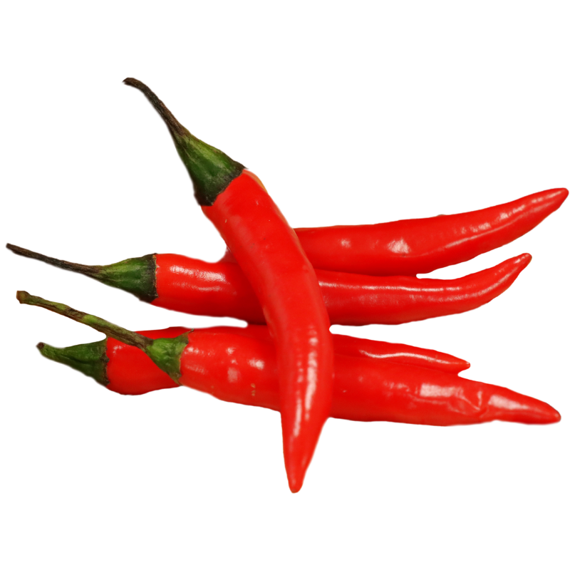 Organic Fresh Chillis –  Red 100g