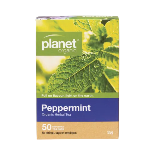 Organic Tea – Peppermint 50 Bags (Planet Organic)