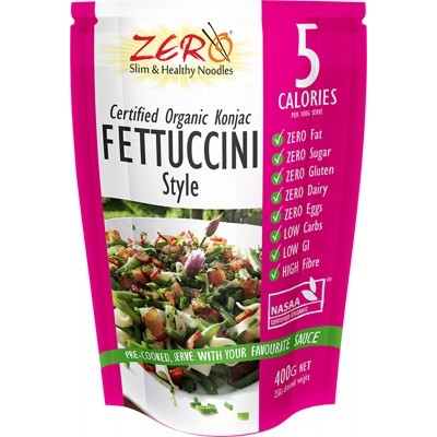 Organic Konjac – Fettuccini Style 400g (Zero Slim & Healthy Noodles)