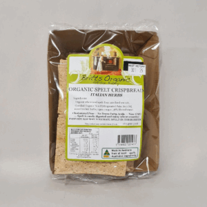 Organic Crisp Bread - Spelt Italian Herb 160g (Britts)
