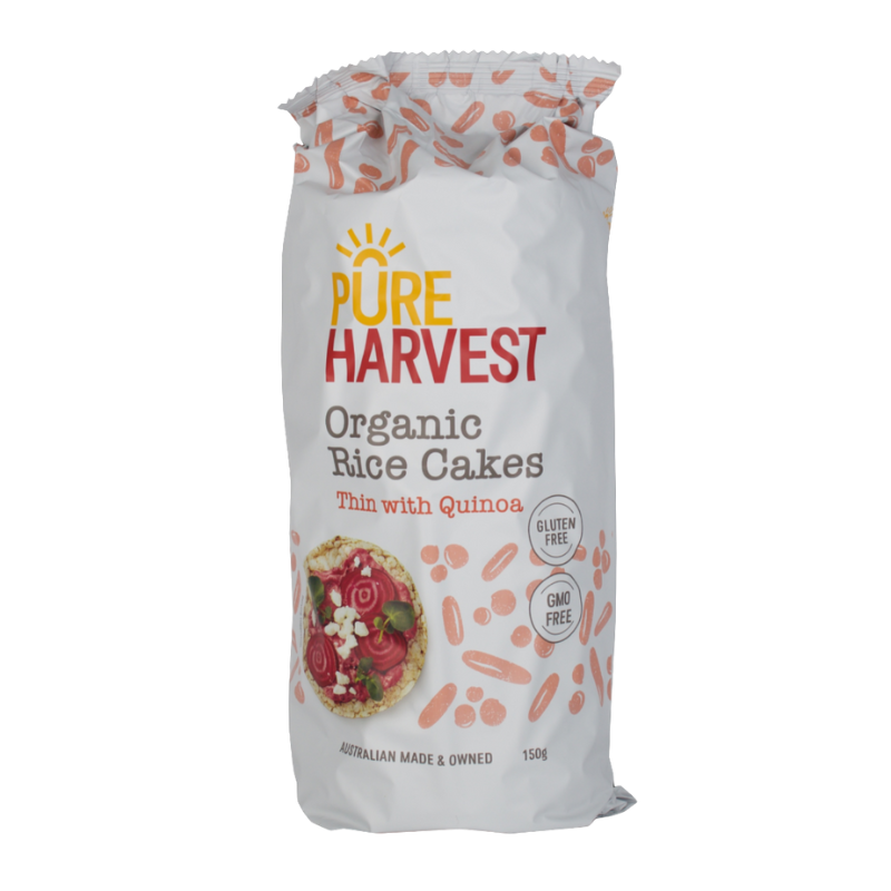 Organic Rice Cakes – Thin with Quinoa 150g (Pure Harvest) *Gluten-free