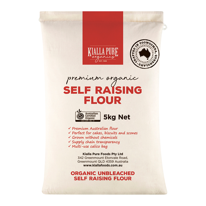 Organic Flour – Unbleached Self Raising 5kg (Kialla)