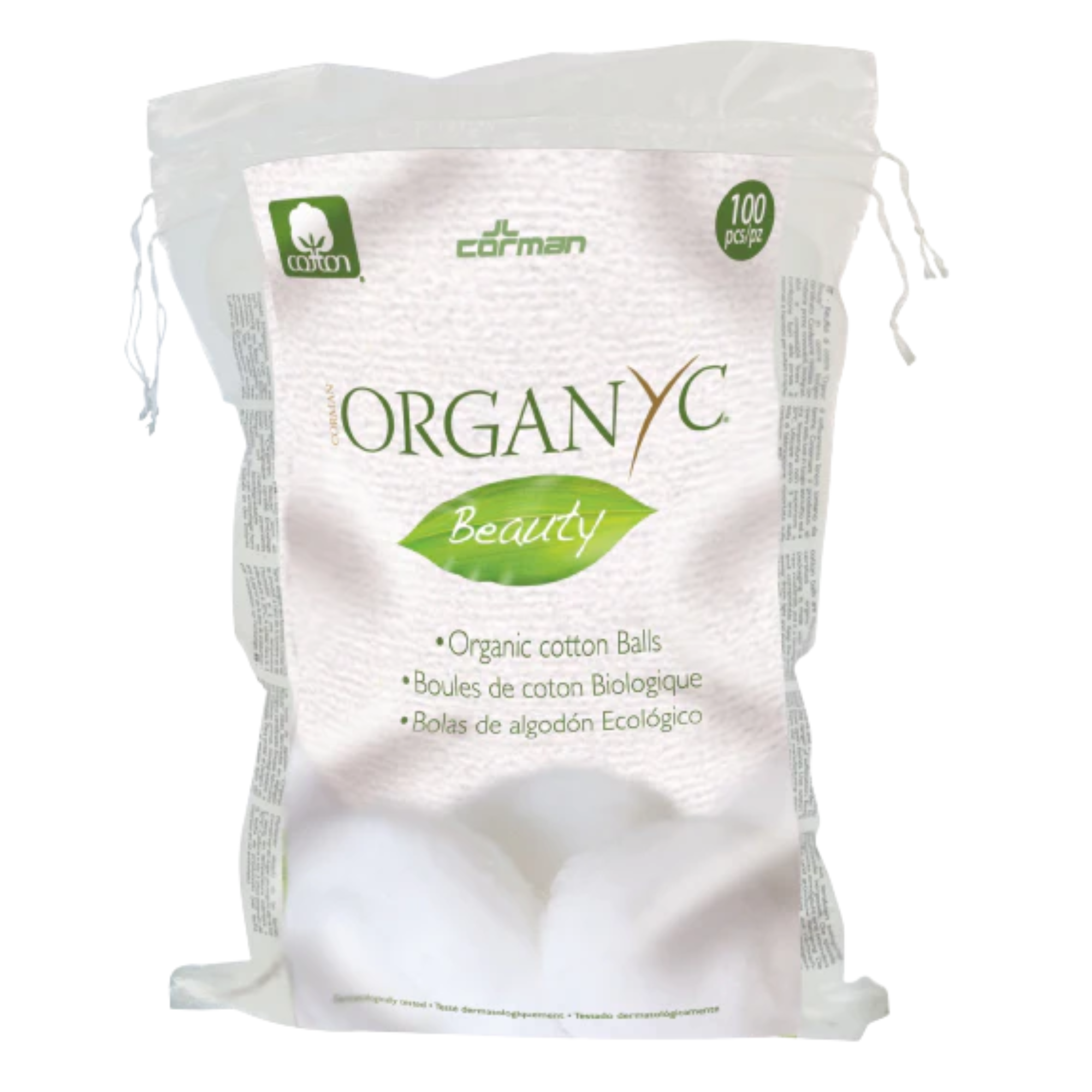 Organic Cotton Balls – 100 Pack (Organyc Beauty)
