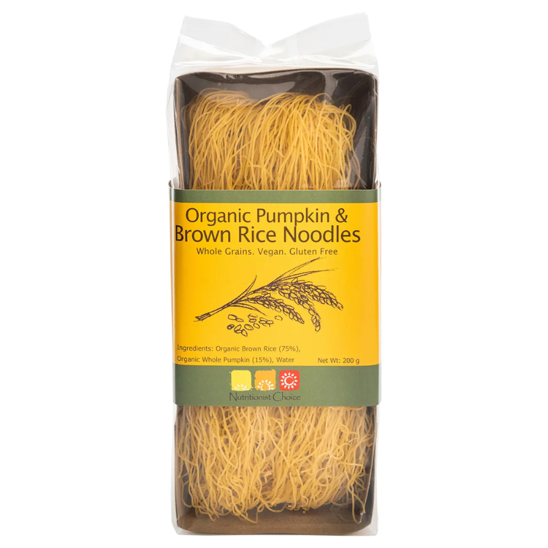 Organic Noodles – Brown Vermicelli Rice with Pumpkin 200g (Nutritionists Choice)