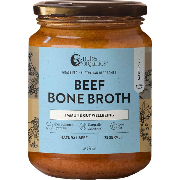 Organic Bone Broth – Beef Natural Concentrate 250g (Nutra)