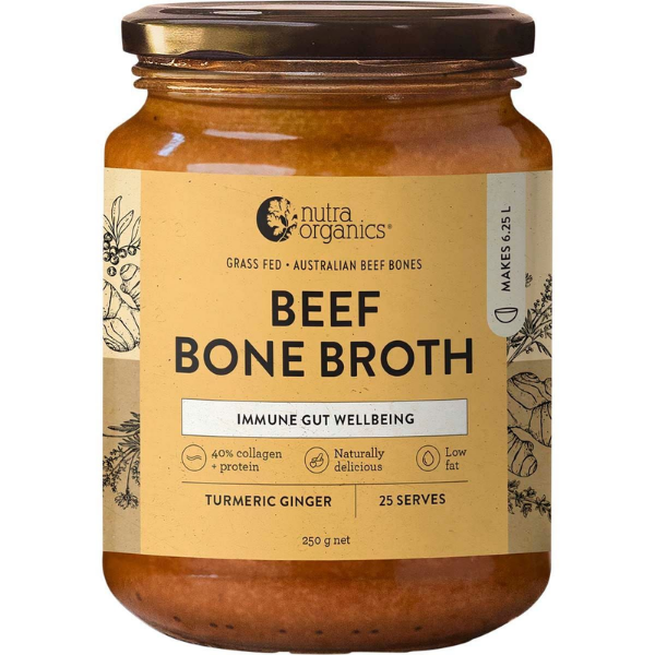 Organic Bone Broth – Beef Turmeric Ginger Concentrate 250g (Nutra)