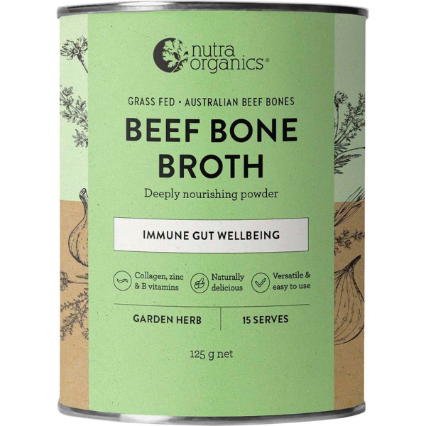 Organic Bone Broth – Beef Garden Herbs 125g (Nutra)