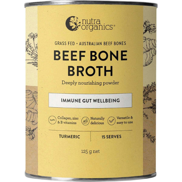 Organic Bone Broth – Beef Turmeric 125g (Nutra)