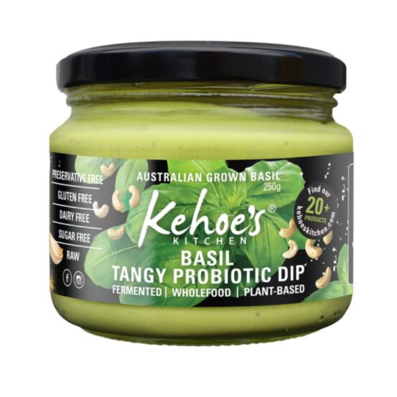 Natural Dip – Basil (Probiotic) 250g (Kehoe’s Kitchen)