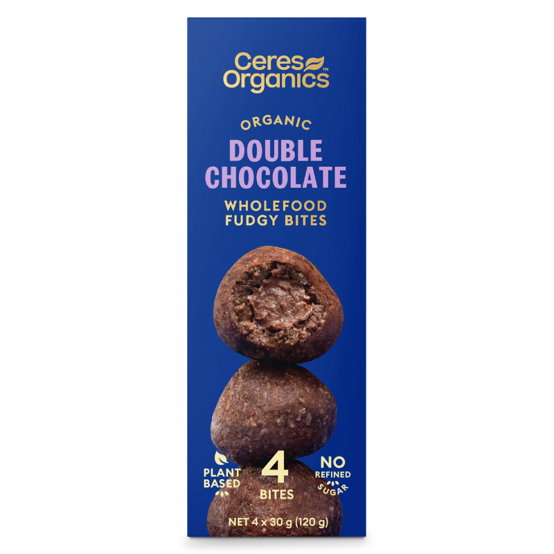 Organic Fudgy Bites – Double Chocolate (4x30g) (Ceres)