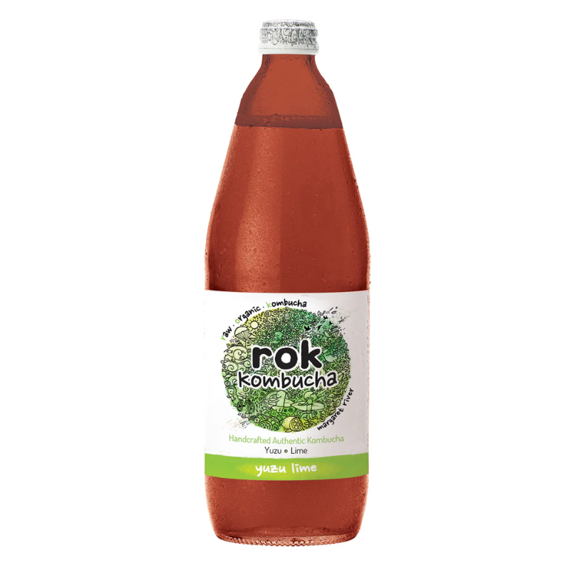 Organic Kombucha Drink – Yuzu Lime 750ml (Rok)